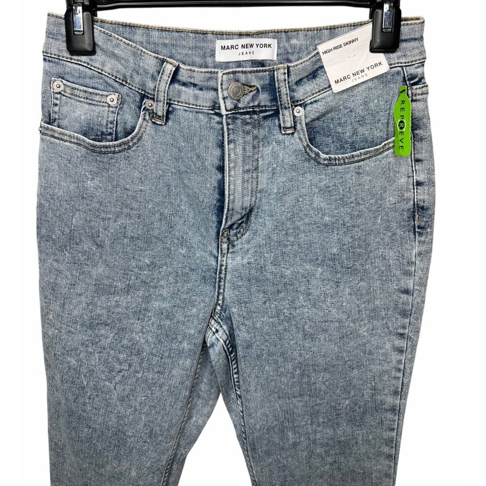 Marc New York Womens Light Wash High-Rise Skinny Jeans Size 4 - Picture 5 of 14